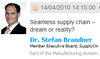 Stefan Brandner: The seamless supply chain
